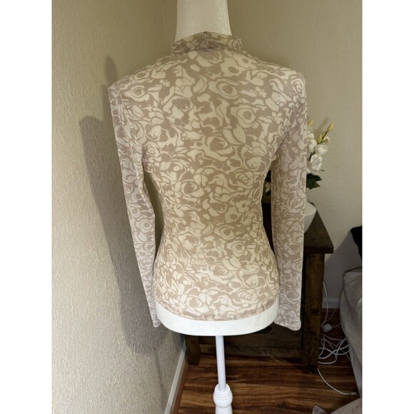 Women's Haute Monde Mesh see through top Size L - Picture 2 of 9